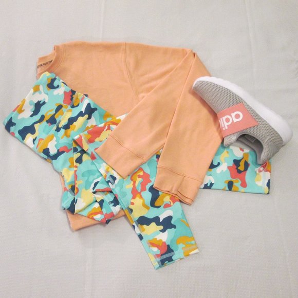 💗 CHAMPION AUTHENTIC ABSTRACT CAMO MULTI-COLOR LEGGINGS – L - Picture 8 of 13